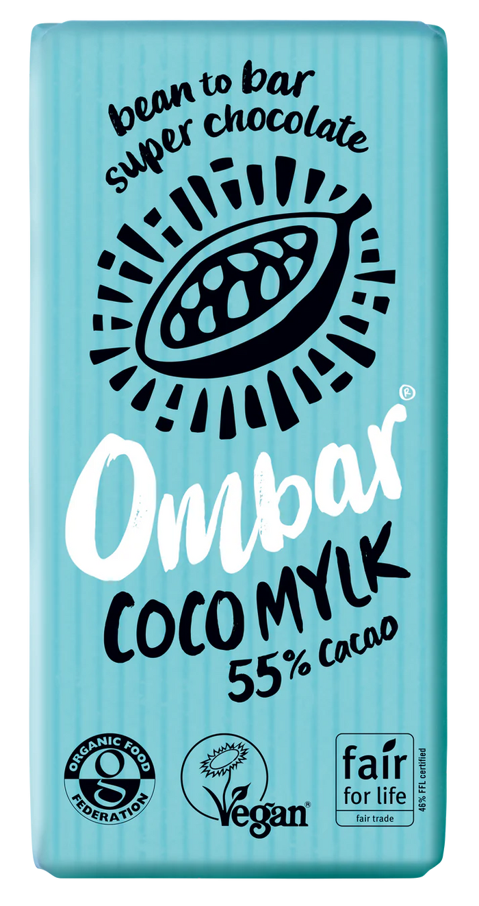 OMBAR COCO MYLK 55% CACAO BAR 10 X 35G