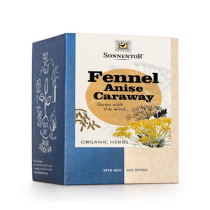 Sonnentor Organic Fennel, Anise & Caraway Tea 6 x 18 Bags