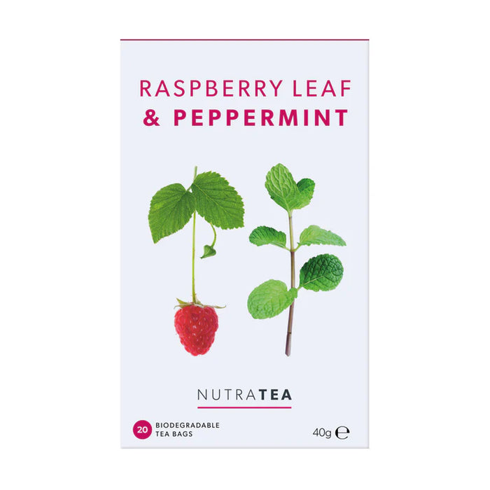 NutraTea Raspberry Leaf & Peppermint Tea 20 Bags