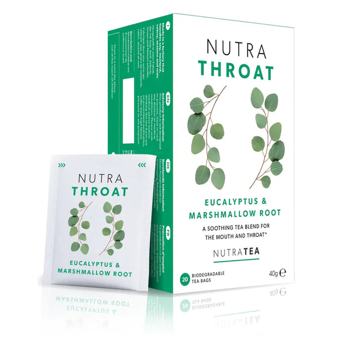 NutraTea Nutra Throat Eucalyptus & Marshmallow Root Tea 20 Bags