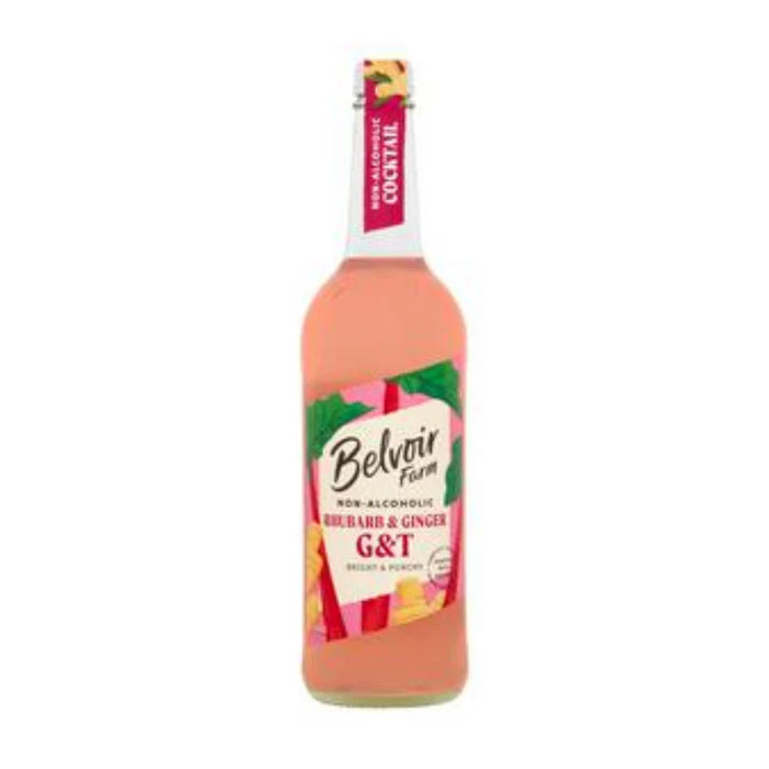 Belvoir non alcoolique Rhubarb & Custard G&T 6 x 750ml