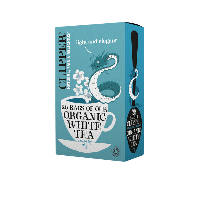 Clipper Organic White Tea Bags 25 Bags x 6