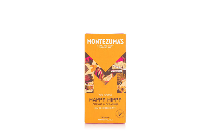 Montezuma's 'Happy Hippy' Orange & Dark Chocolate Bar 12 x 90g