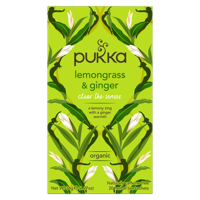 Pukka Lemongrass & Ginger Tea 20 sacs x 4