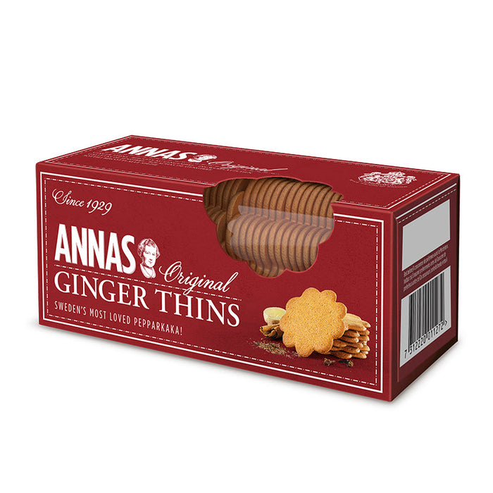 Annas Ginger Thins 12 x 150g