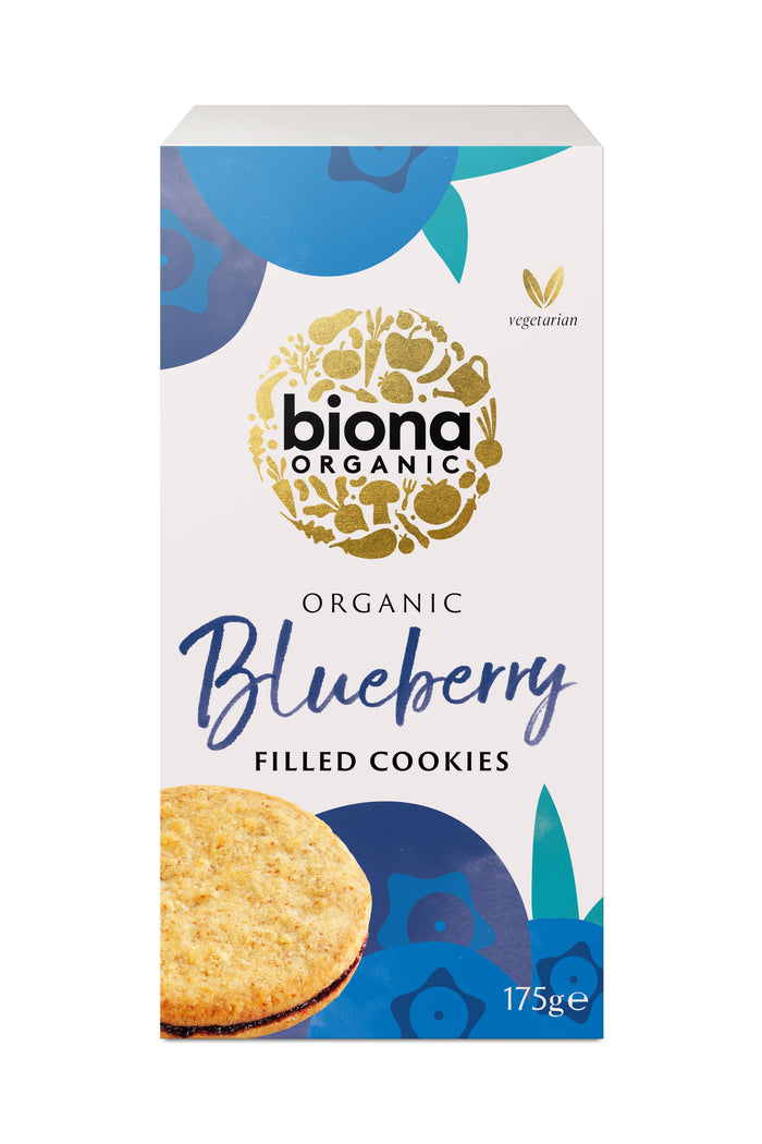 Biona Organic Blueberry gevulde koekjes 12 x 175 g