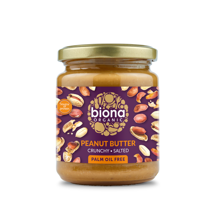 Biona Erdnussbutter knusprig & gesalzen 6 x 250 g