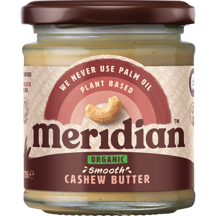 Meridian Organic Smooth Cashew Butter 6 x 170G