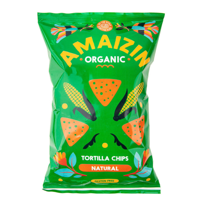 Amaizin Organic Corn Chips Natural 10 x 250g