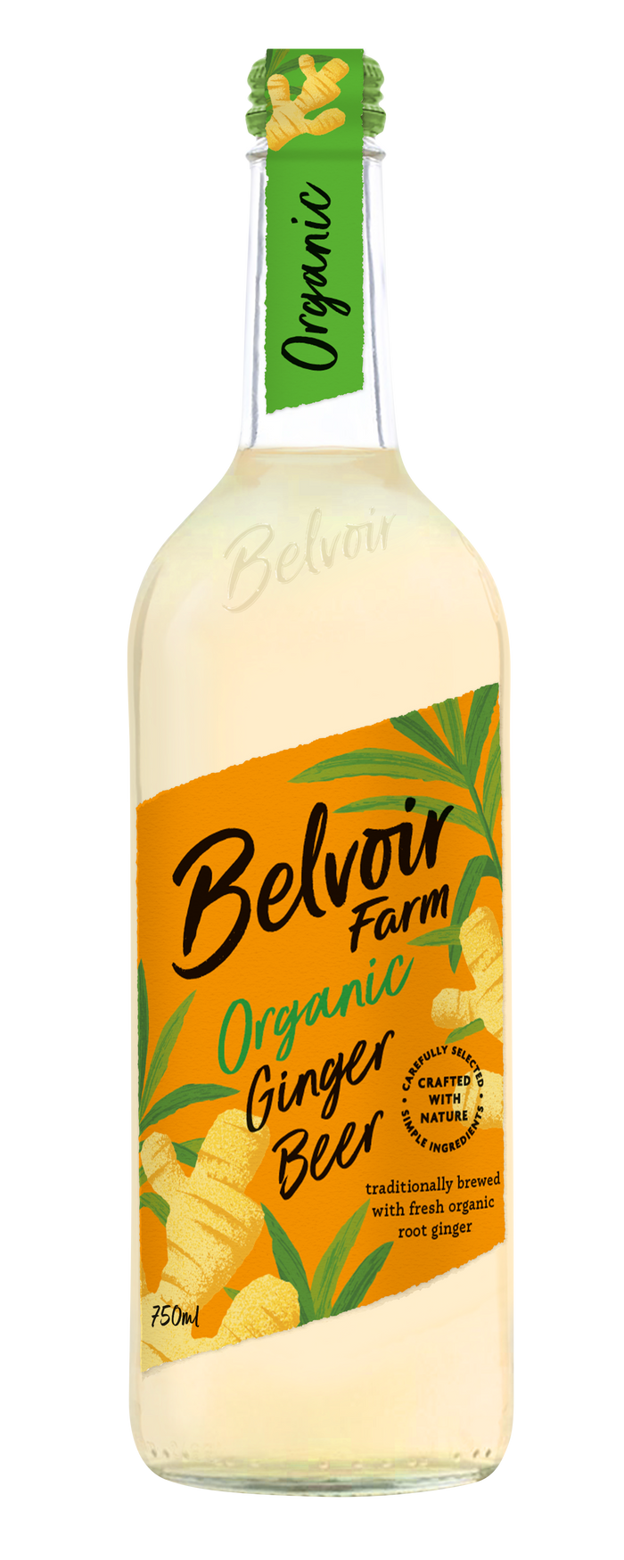 Belvoir Organic Ginger Beer 6 x 750ml