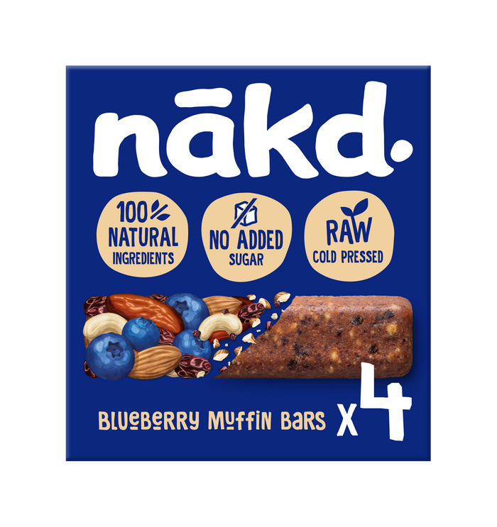 Nakd bosbessenmuffin 4 bar multipack x 12