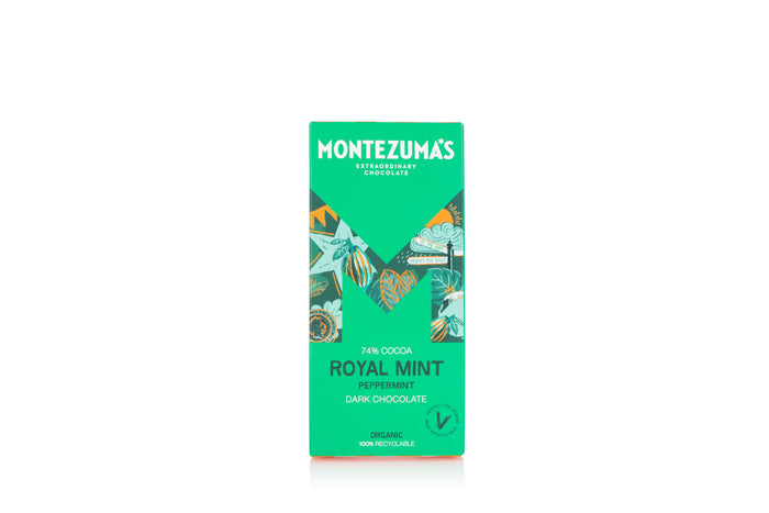 Montezuma's 'Royal Mint' Peppermint & Dark Chocolate Bar 12 x 90G