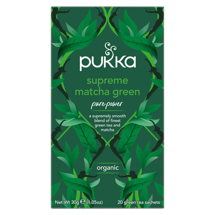 Pukka supreme verde matcha tè 20 borse x 4