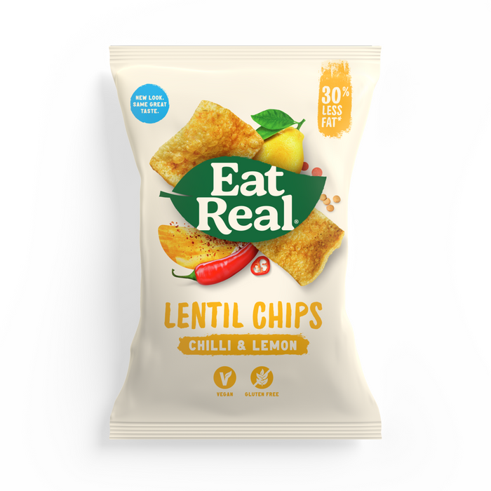 Eet Real Chilli & Lemon Lentil Chips 10 x 113G