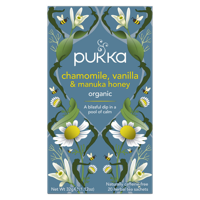 Pukka Organic Chamomile, Vanilla & Manuka 20 theezakjes x 4