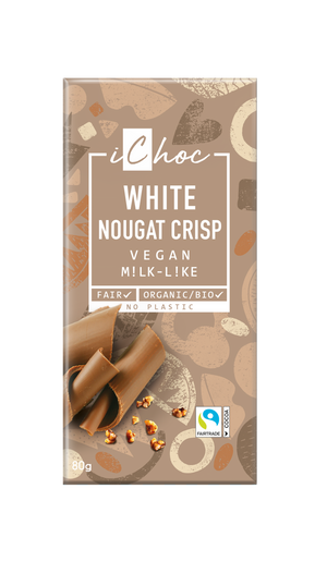 White Nougat Crisp Rice Choc (Org) 34799A Default Title / 10x80g