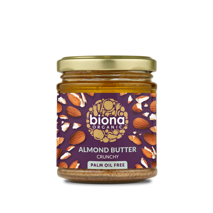 Biona Crunchy Organic Amandel Butter 6 x 170G