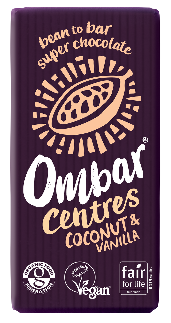 Ombar Coconut & Vanilla Centers Bar 10 x 35G