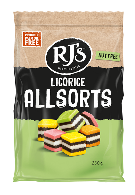 RJ's Liquorice Allsorts 12 x 280g