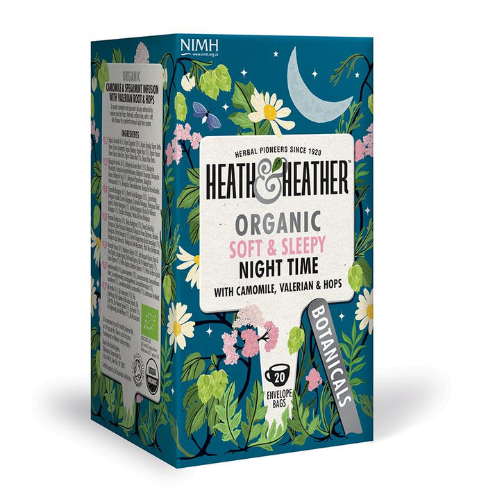 Heath & Heather Organic Night Time Tea 20 Bags x 6