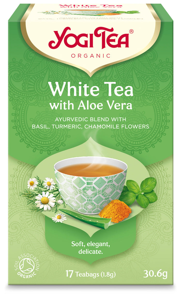 Yogi Tea White Tea & Aloe Vera 17 sacs x 6