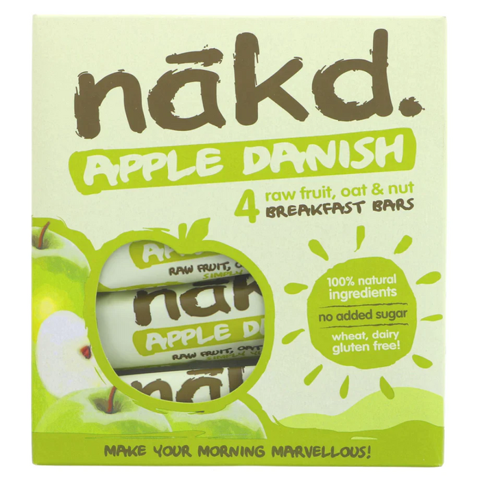 Nakd Apple Danish 4 Bar Multipack x 12