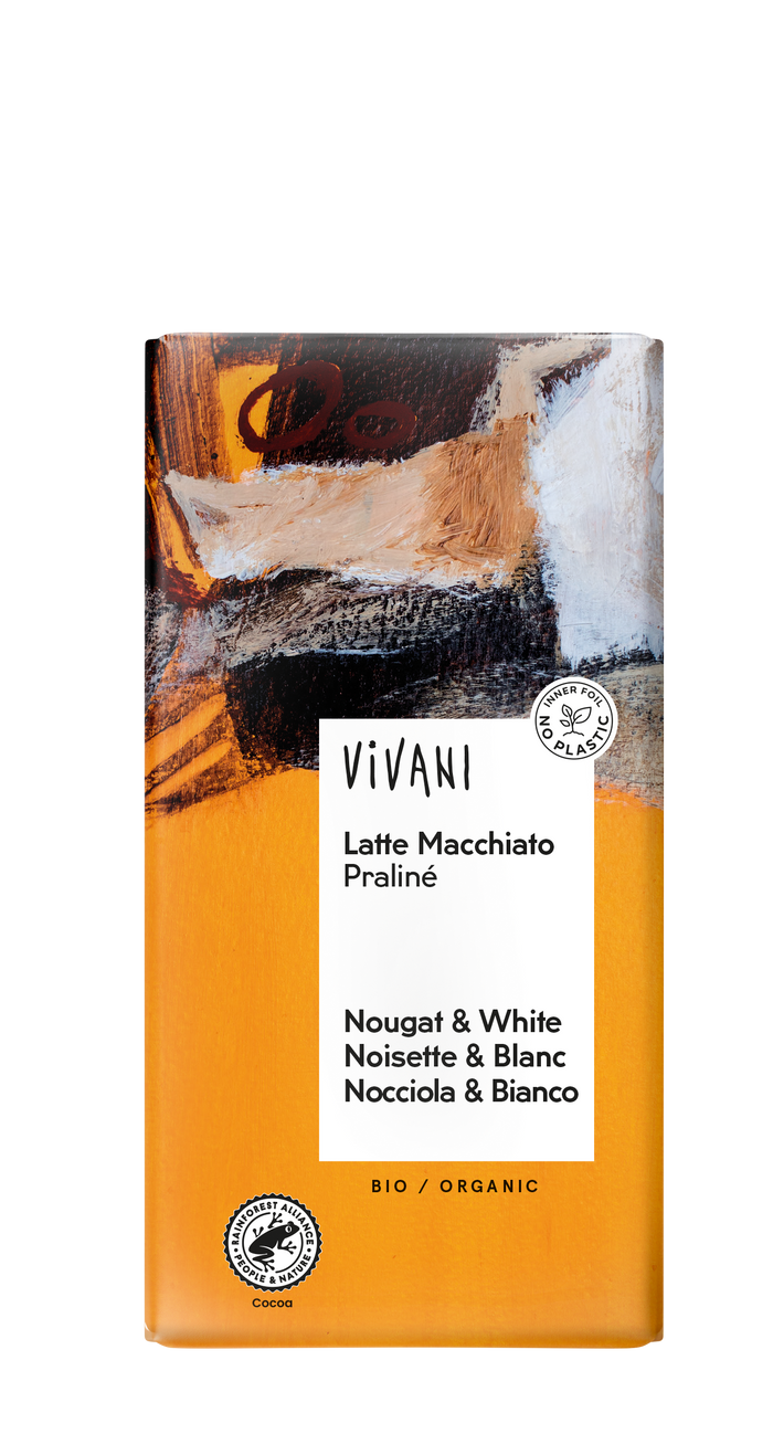 Vivani Latte Macchiato Praline Bar 10 x 100G