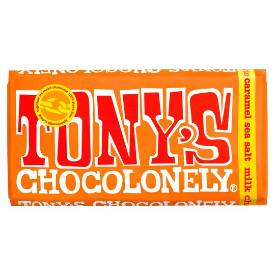 Tony's chocolonely melkchocolade karamel zoutbar 15 x 180 g