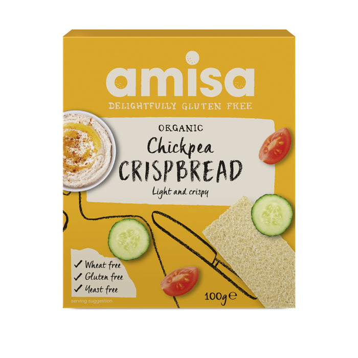 Amisa Organic Chickpea Crispbread 12 x 100g