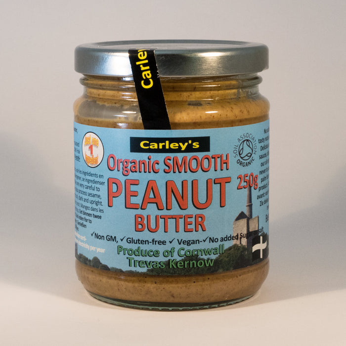 Carleys Bio glatte Erdnussbutter 6 x 250 g