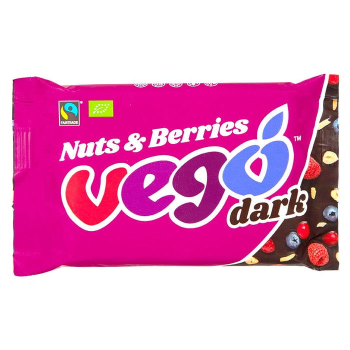 Vego Nuts & Berries Dark Chocolate 12 x 85g