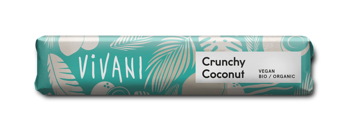 Vivani Crunchy Coconut Bar 18 x 35g