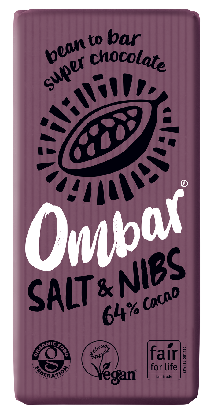 Ombar -zout en penpunten 64% cacaobar 10 x 70 g