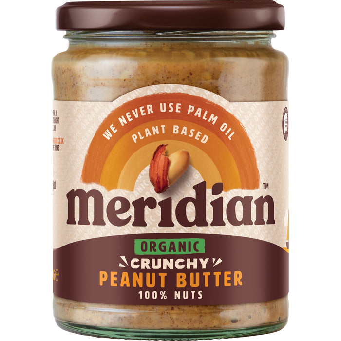 Meridian Bio knusprig Erdnussbutter 100% Nüsse 6 x 470 g