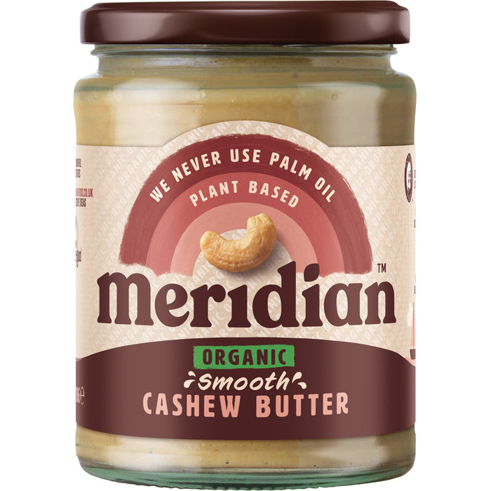 Meridian Organic Smooth Cashew Butter 6 x 470g