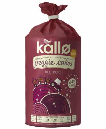 Kallo Beetroot & Balsamic Veggie Cakes 6 x 122g