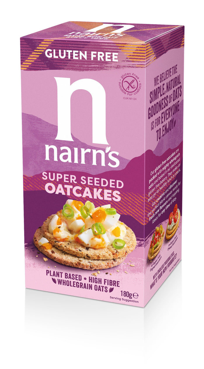 Nairn's Super Seeded Oatcakes 8 x 180g