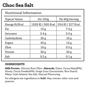 Alle echten Choc Sea Salt Bar 12 x 50g