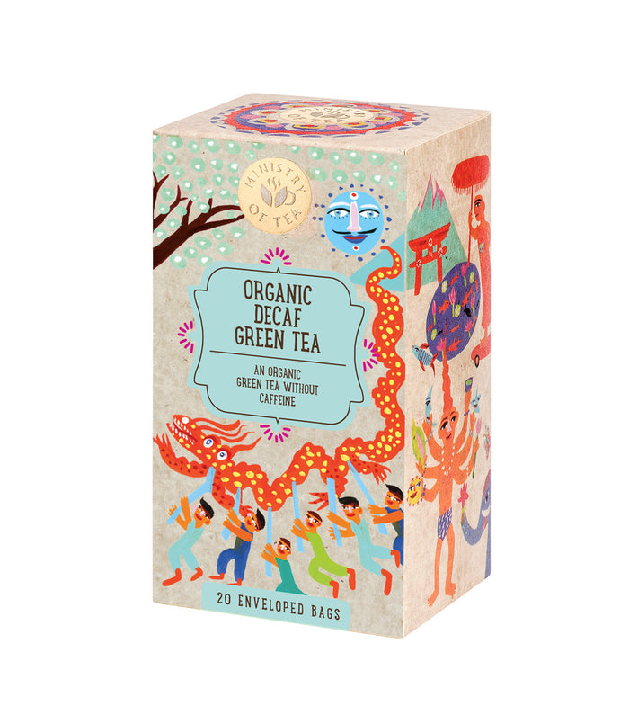 Ministère du thé Organic Decaf Green Tea 20 sacs x 6