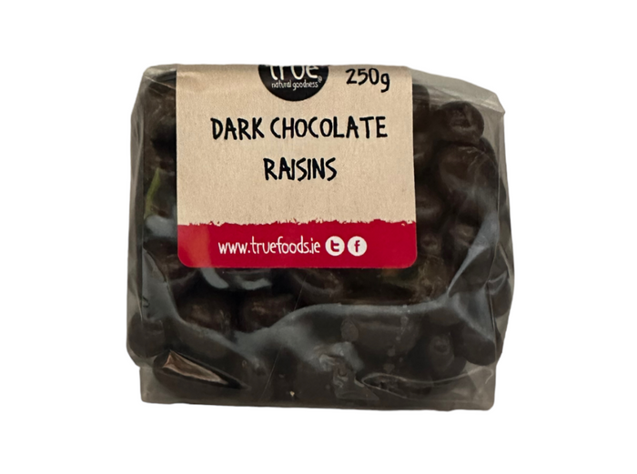 Donkere chocolade rozijnen 6 x 250 g