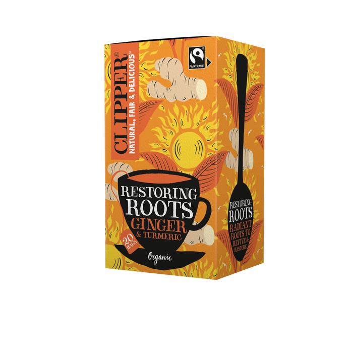 Clipper Organic Restoring Roots Tea 20 Bags x 4