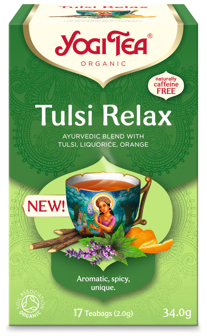 Yogi -Tee Tulsi entspannen 17 Beutel x 6