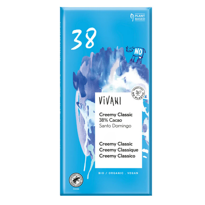 Vivani Creemy Classic 38% Cacao Bar 10 x 80g