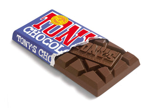 Tony's Chocolonely Dark & ​​Milk Chocolate, Pretzel & Toffee Bar 15 x 180G