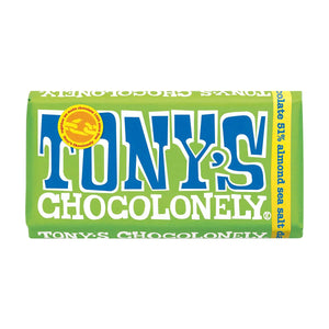 Tony's Chocolonely Dark Chocolate, Mandel & Meersalz 15 x 180 g