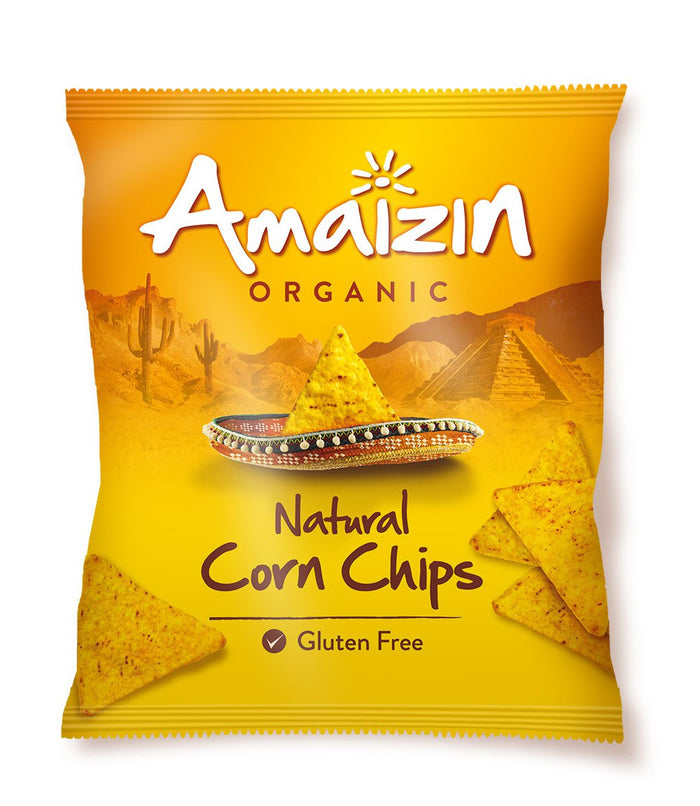 Amaizin Organic Natural Corn Chips 15 x 75g