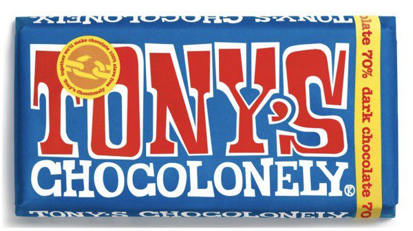 Tony's Chocolonely 70% Dark Chocolate Bar 15 x 180G