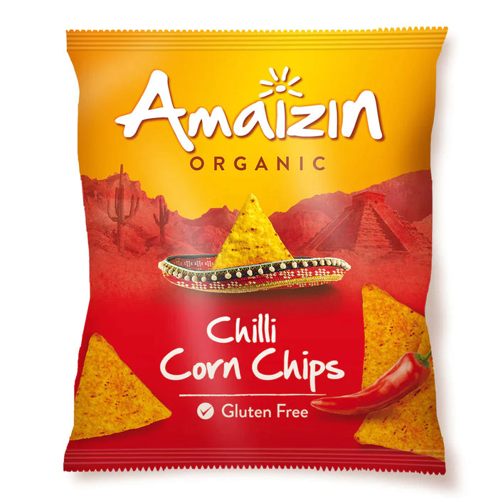 Amaizin Chips de maïs au piment organique 15 x 75g