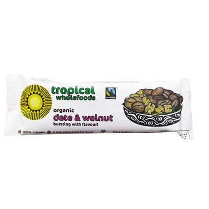 Tropical Wholefoods Date & Walnut Bar 18 x 40G