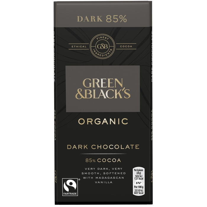 Green & Black's 85% Dark Chocolate Bar 15 x 90g